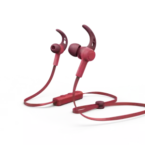 Hama Bluetooth Wireless Connect headphones chili pepper red ,in-ear, ear-hook UK - Picture 1 of 12