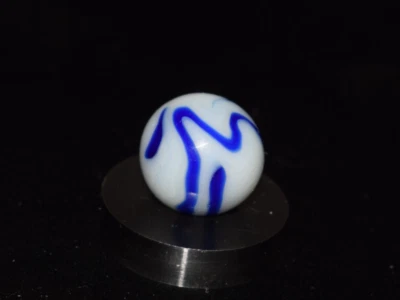 ⭐Vintage Alley Cobalt🔵 Blue Inky Toy Marble Size .656"=21/32"=16.5mm NM⭐ - Image 1 of 4