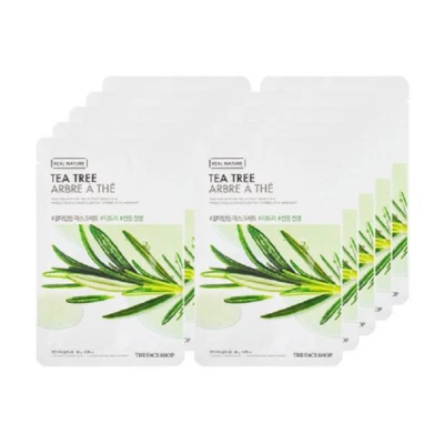 The Face Shop Real Tea Tree Soothing Sheet Masks – Purify & Calm in 10 Easy Step - Image 1 of 4