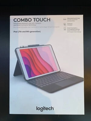 Logitech Combo Touch Keyboard Case for Apple iPad 7th & 8th Gen. - Oxford Gray - Image 1 of 3