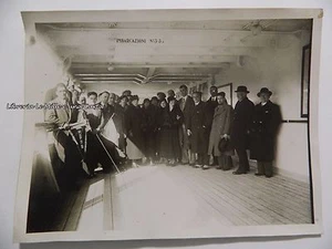 FOTO ORIGINALE _ CROCIERA DELLE ANDE 1934 _ C.A.I. Torino _ IN NAVE A TRIESTE - Picture 1 of 1