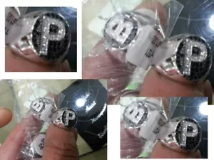 Anillo Personalizado Sus Iniciales Inicial Plata 925 Plata Pendant Ok - Imagen 1 de 1