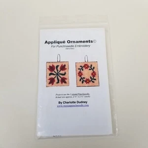 Charlotte Dudney Applique Ornaments Punchneedle Embroidery Fabric Pattern - Picture 1 of 4