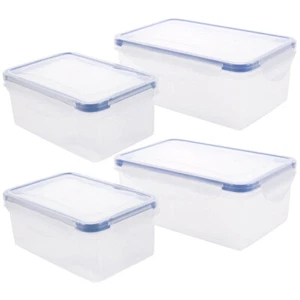 4pcs Sandwich Boxes Reusable Freezer Food Containers Portable Food Boxes - Picture 1 of 12
