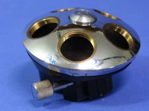 Leitz Ortholux 5 Position Microscope Nosepiece Turret - No Lens  No Filter Slot - Picture 1 of 3