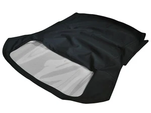 Fits Fiat 124 Spider 2000 CS2 1979-1983 Soft Top HAARTZ Black Vinyl - Picture 1 of 7