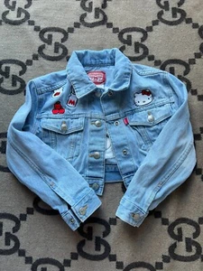 Levi's x Hello Kitty Little Girl’s Cropped Denim Jacket (Size: 4)  - Picture 1 of 7
