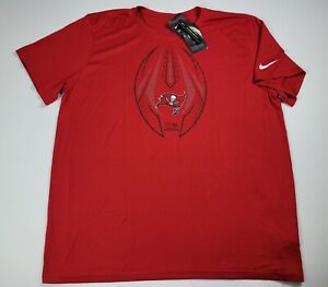 Tampa Bay Buccaneers NFL Icon Logo Dri-Fit Tshirt Nike Mens 2XL NEW NWT N922-8DL