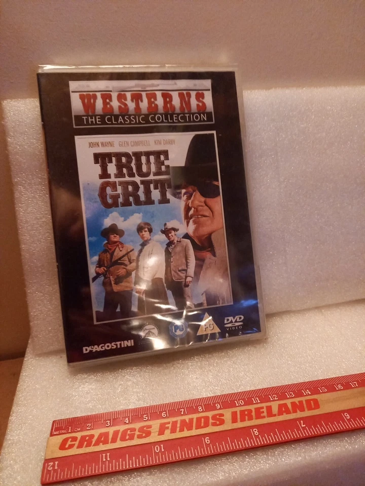True Grit (1969) R2 DVD John Wayne, Kim Darby, Dennis Hopper, Glen Campbell New - Image 1 of 3