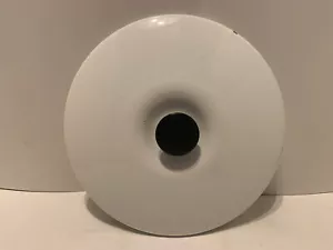 Esmalte vintage de 9,25" de diámetro Tapa de repuesto para olla Stock mango blanco negro - Imagen 1 de 2