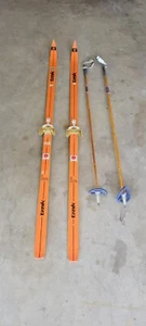 Trak Loipe 180 cm Cross-Country Skis, With Trak Bamboo Poles - Picture 1 of 18