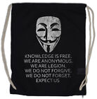 Knowledge Is Free Turnbeutel Guy We are Fawkes Anonymous Computer Science