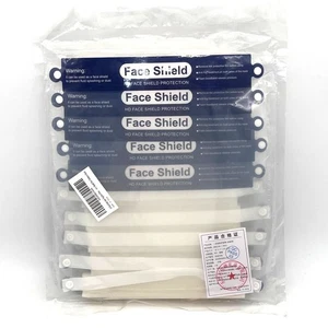 10 Pack Kids Anti-Fog HD Face Shields Protection With Elastic Band Foam Headband - Picture 1 of 7