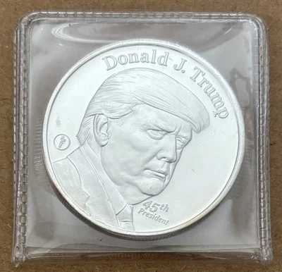 Ronda de plata Donald J. Trump de 1 oz -- 45º presidente Foto 1 de 2
