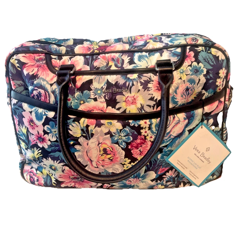 Vera Bradley Women's Iconic Lay Flat Weekender Duffel Bag Garden Grove 24734-Q21 - Image 1 of 4