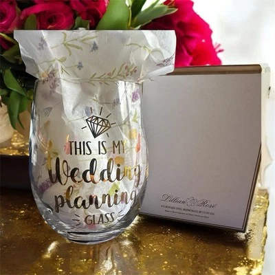 This is My Wedding Planning Glass Bridal Shower Bride To Be Gift Foto 1 de 4