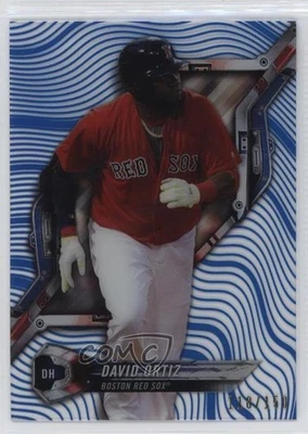 2018 High Tek Pattern 1 Waves/Diagonals Blue Rainbow Foil /150 David Ortiz HOF - Image 1 of 2
