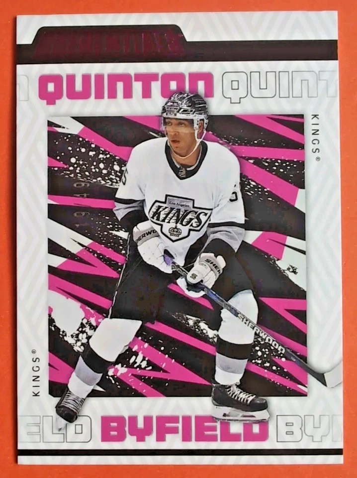 QUINTON BYFIELD PINK 2023-24 CREDENTIALS UPPER DECK PINK 19/49 SP #40 KINGS - Image 1 of 4
