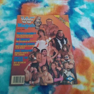 WWF Magazine June 1989 Wrestlemania V Hulk Hogan Randy Macho Man Savage Vintage  - Image 1 of 4