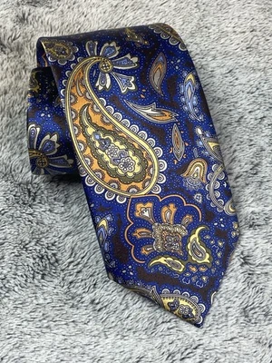 Brioni Neck Tie Multicolored Geometric Silk Made In Italy .. preowned - Image 1 of 4