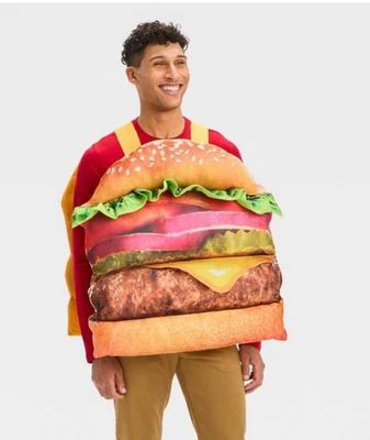 Disfraz de hamburguesa de Halloween para niños y adultos objetivo talla única para la mayoría nuevo con etiquetas Foto 1 de 4