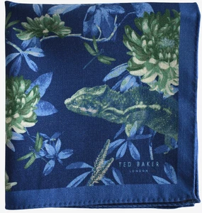 NEW TED BAKER London 100% WOOL Pocket Square Handkerchief - Picture 1 of 7