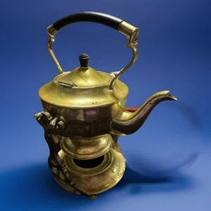 Epns Silver plate Tilting swing kettle teapot On Stand Antique - Picture 1 of 17