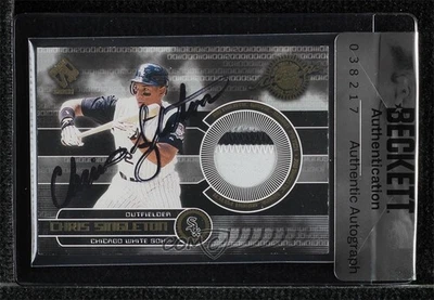BAS 2001 Pacific Private Stock Jersey Chris Singleton Seal of Authenticity Patch - Image 1 of 2