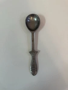 Vintage Cast Aluminum Fish Serving Spoon 9.75” L Rust Proof ~ Rare HTF ~ EUC - Picture 1 of 7