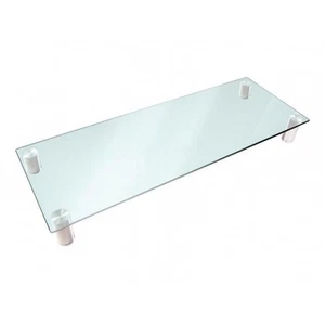 Monoprice 16356 LARGE MULTIMEDIA DESKTOP MONITOR STAND_ CLEAR GLASS - Picture 1 of 1