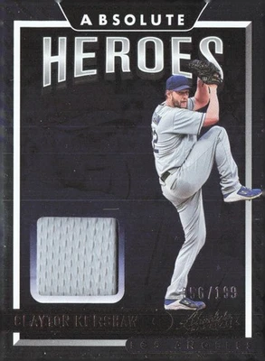 2022 Panini Absolute Clayton Kershaw #AHM-CK Patch #'d/199 - Image 1 of 2