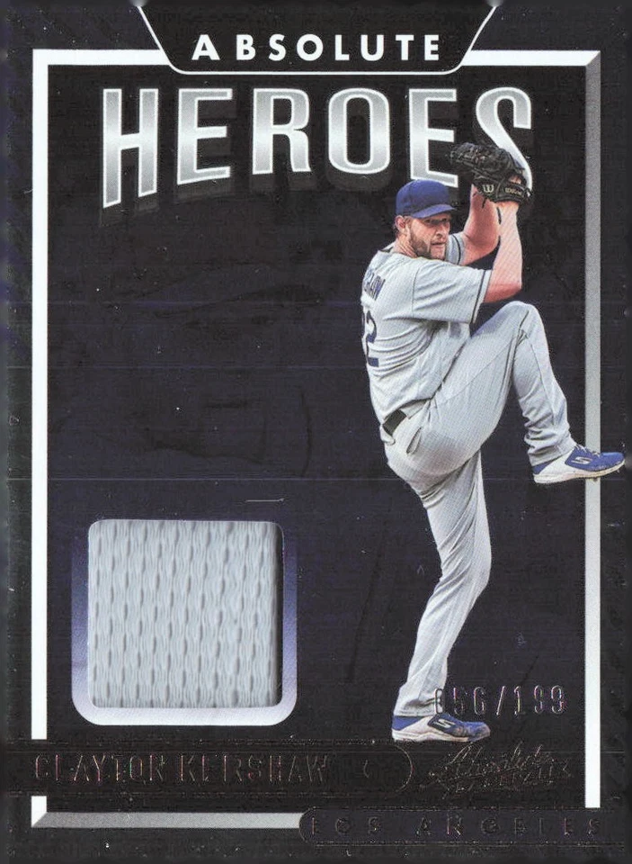 2022 Panini Absolute Clayton Kershaw #AHM-CK Patch #'d/199 - Image 1 of 2
