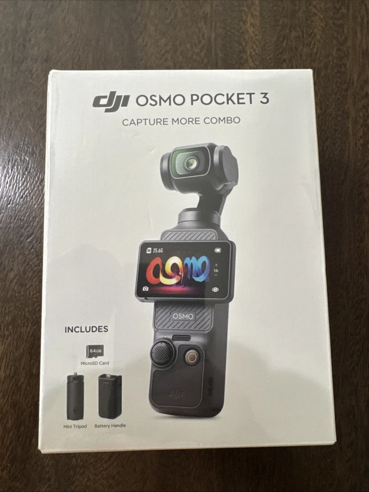 Cámara estabilizadora cardán DJI Osmo Pocket 3 con captura más combo Foto 1 de 4