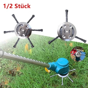 1/2 Stück Stahldraht Unkrautbürste Fadenkopf Mähkopf Rasentrimmer Freischneider - Bild 1 von 9