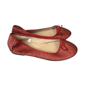 Cat & Jack Dorothy Zauberer von Oz Halloween rot Glitzer Ballerinas Mädchen Gr. 5 - Bild 1 von 7