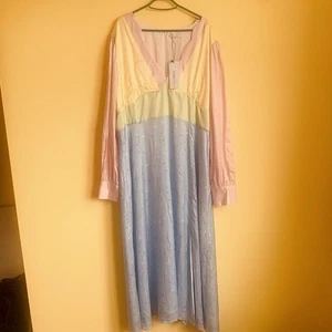 Olivia Rubin BNWT Size 24 Ladies Maxi Dress Silk Mix Summer Dress - Picture 1 of 12