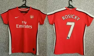 Arsenal 2008 2009 Home Rosicky Nike Football Shirt Soccer Jersey Womens size XL - Picture 1 of 12