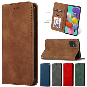 For Samsung Galaxy A13 A53 A14 5G A12 A52 A32 Leather Wallet Stand Case Cover - Picture 1 of 42
