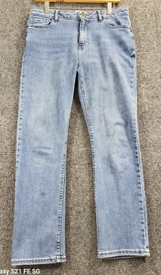 Fat Face UK Denim Jeans Women's UK 8/ 31X27 Blue Straight Cut Mid Rise Med Wash - Image 1 of 4