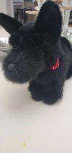 Scottish Terrier von Douglas schwarzes Hundeplüschtier mit roter Leine Scottie - Bild 1 von 3