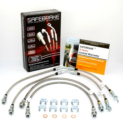 Ranger T6 PX (4 Inch Lift) 2011-2022 brake upgrade - SAFEBRAKE Performance Hoses - Image 1 of 4
