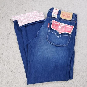 Levi's 502 Jeans Boys 18 Reg Blue Dark Wash Regular Taper Stretch NEW NWT - Picture 1 of 6