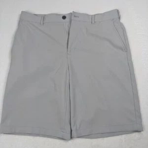Pantalones Cortos de Rendimiento IZOD Golf Para Hombre Calce Recto 10" Frente Plano, Gris - Imagen 1 de 8