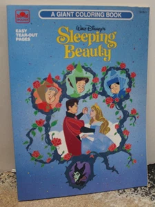 vintage DISNEY Sleeping Beauty, giant coloring book, easy tear-out-pages - Picture 1 of 4
