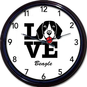 Beagle Dog Wall Clock Love Canine Dogs New 10" - Picture 1 of 1