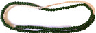Bead Strand, Green Glass Spacers - 3 mm, 150 Beads, 1.5 mm Beading Hole