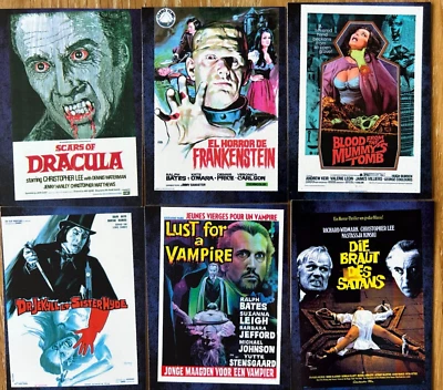 HAMMER SERIES 2 - SEVENTIES SHOCKERS CHASE CARD SET: SELLING HAMMER ALL 6 CARDS - Image 1 of 2