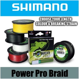 Shimano Power Pro Braided Mainline - Cod Bass Wrasse Pike Lure Sea Fishing Line - Picture 1 of 9