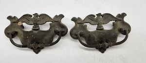 Vintage Drawer Pull Eagle Bird Metal Classic Colonial Old Fashion House - Picture 1 of 4