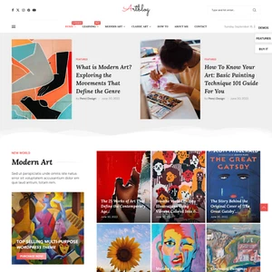 Diseño de sitios web de blog de arte a la venta con alojamiento web VPS gratuito - Imagen 1 de 8
